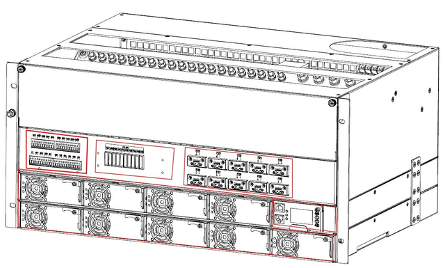 Sistema de energia montado em rack STP48600H 6U&nbsp;